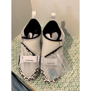 Nike Superrep Cycling Shoes Women's Size 6.5 White Leopard Cyle Sweat Repeat